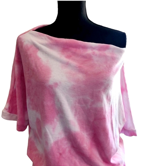 Pink lily ... pink and white tie-dye Romper - Picture 6 of 13